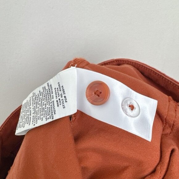 Bagatelle Womens 3X Rust Orange Twill Patch Pocket Cropped Pants - Picture 8 of 13